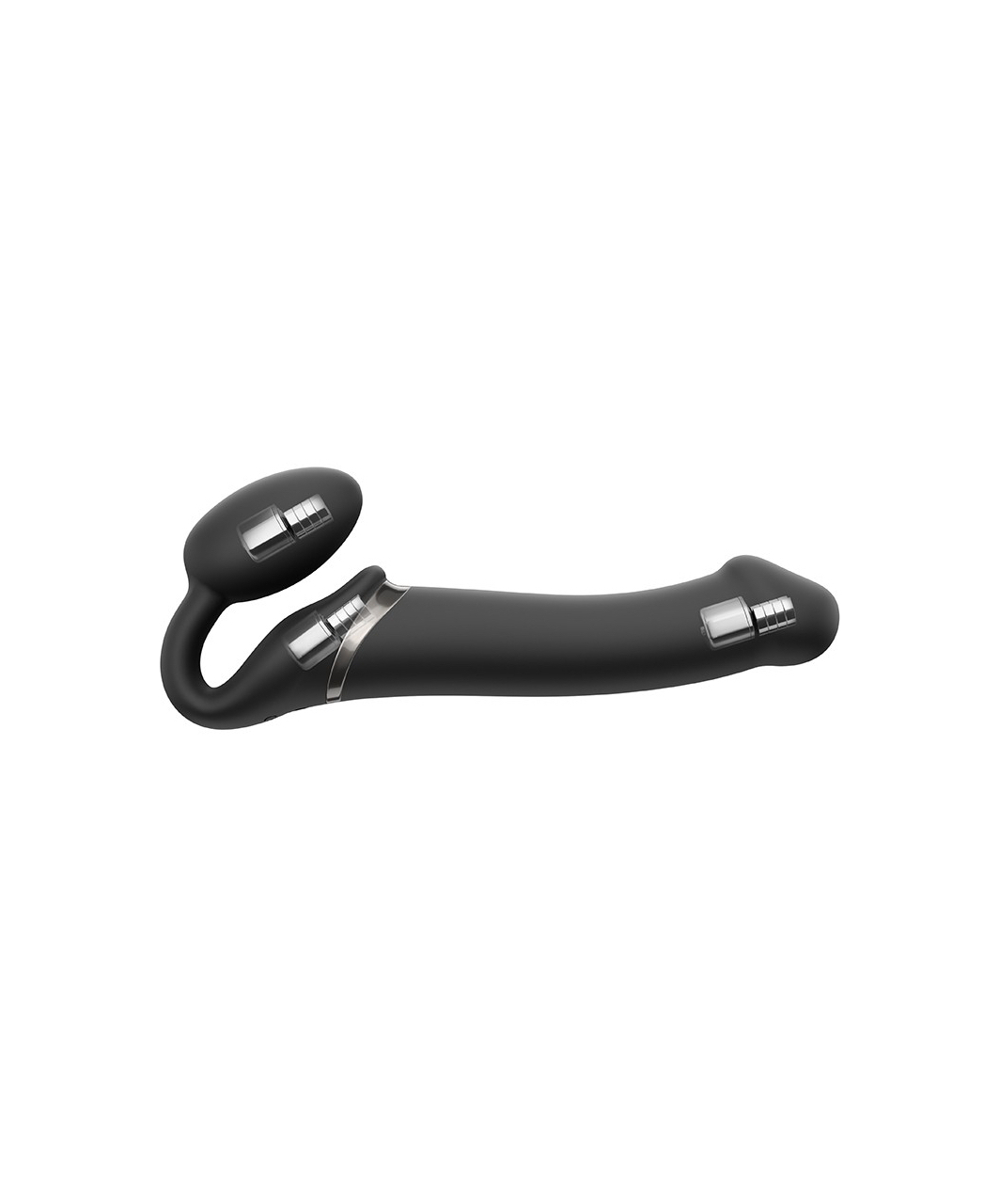 Strap On Me Black Vibrating Bendable Strap-on