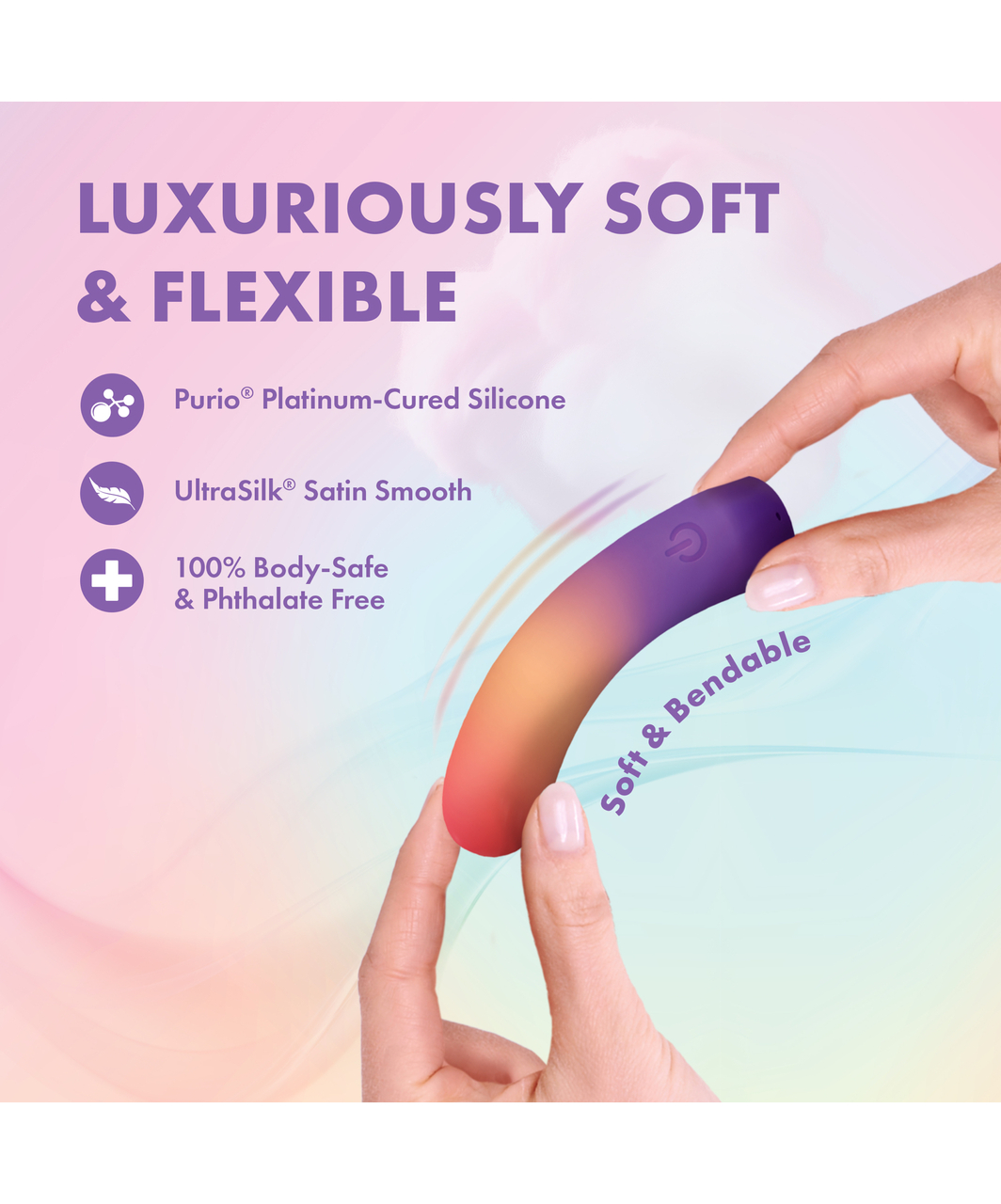 Blush Play With Me Cotton Candy elastīgs minivibrators