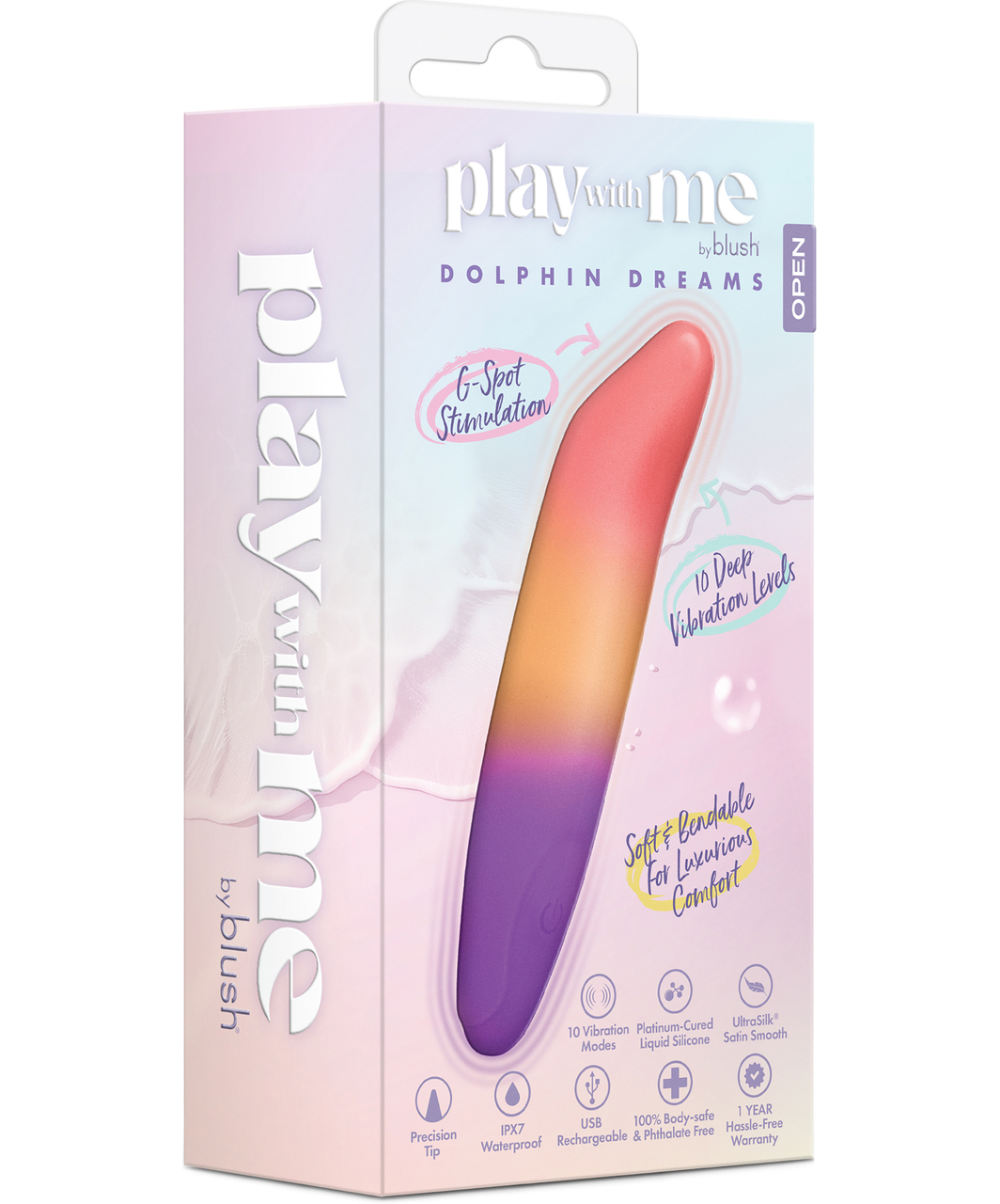 Blush Play With Me Dolphin Dreams elastīgs minivibrators