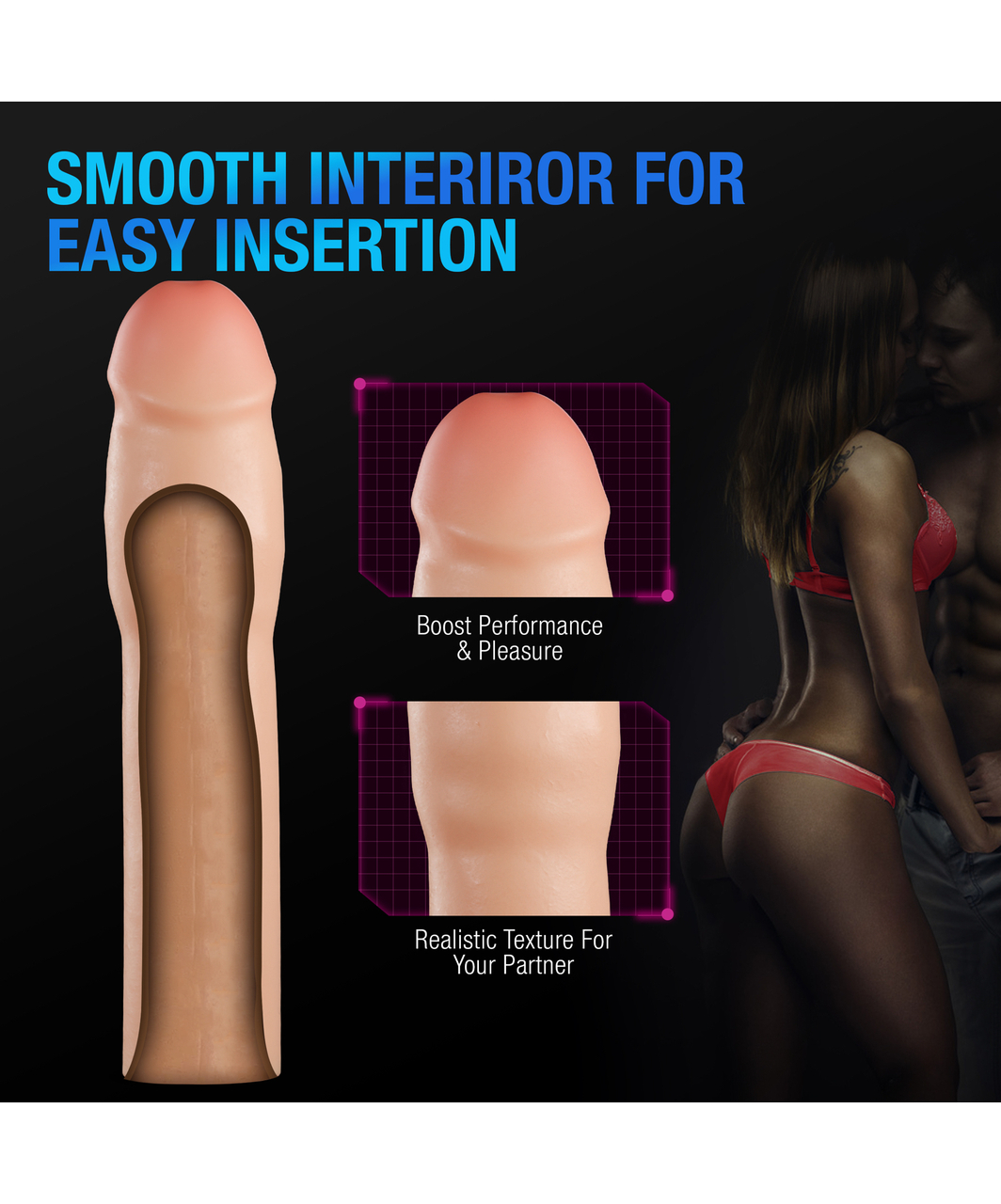 Blush Purio Silicone Penis Extender Sleeve