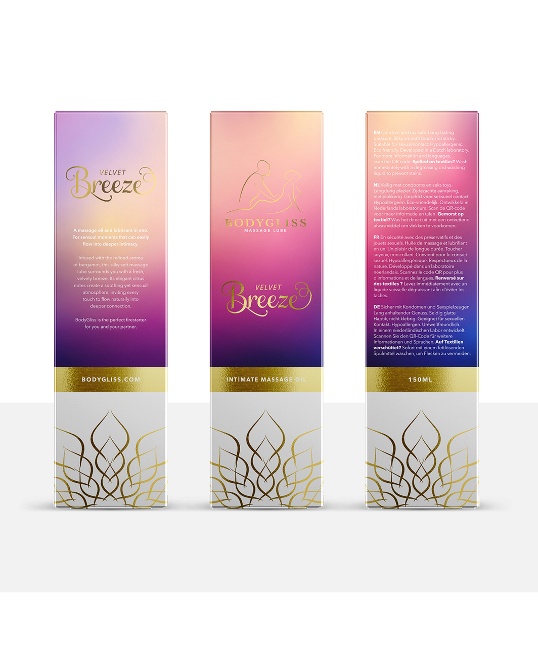 Bodygliss ароматический силиконовый гель для массажа-лубрикант 150 ml
