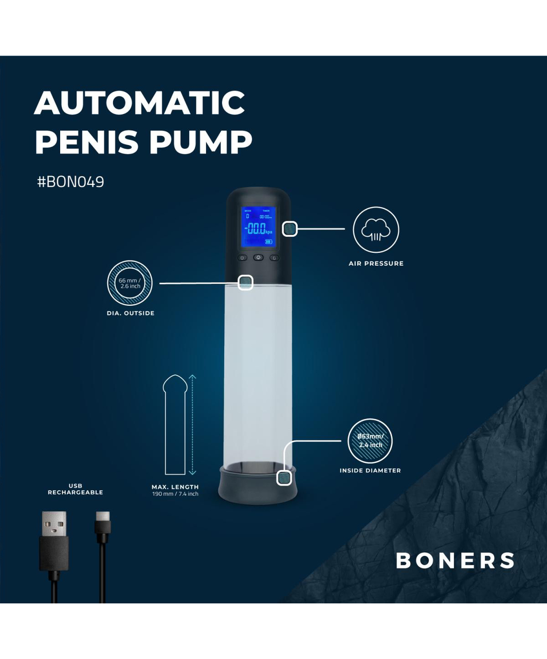 Boners N2 automatinė penio pompa