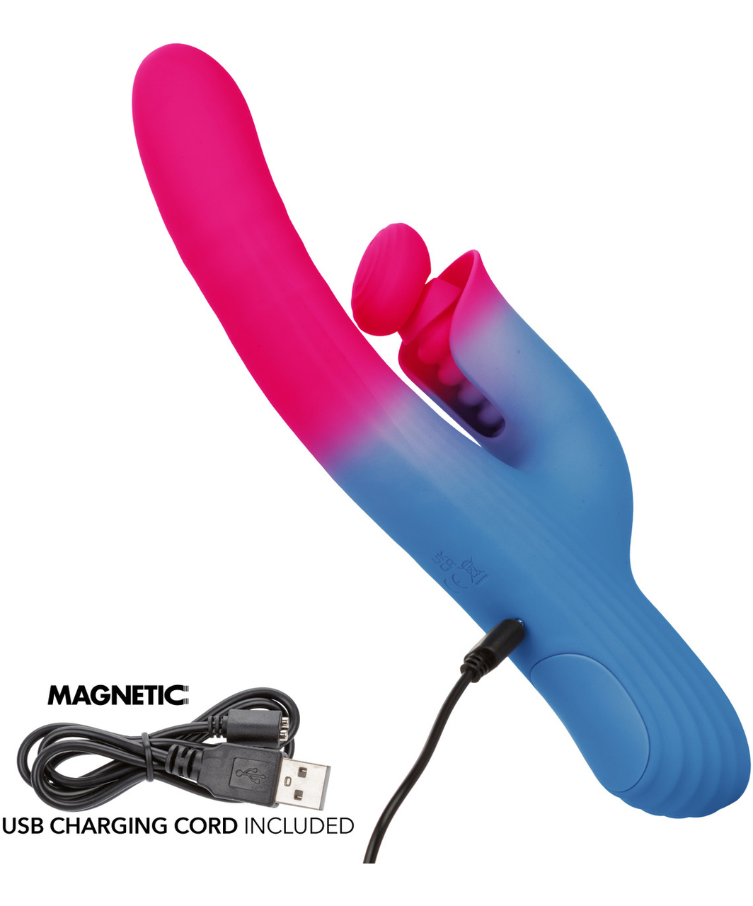 CalExotics Elation kustīgs vibrators ar klitora stimulatoru