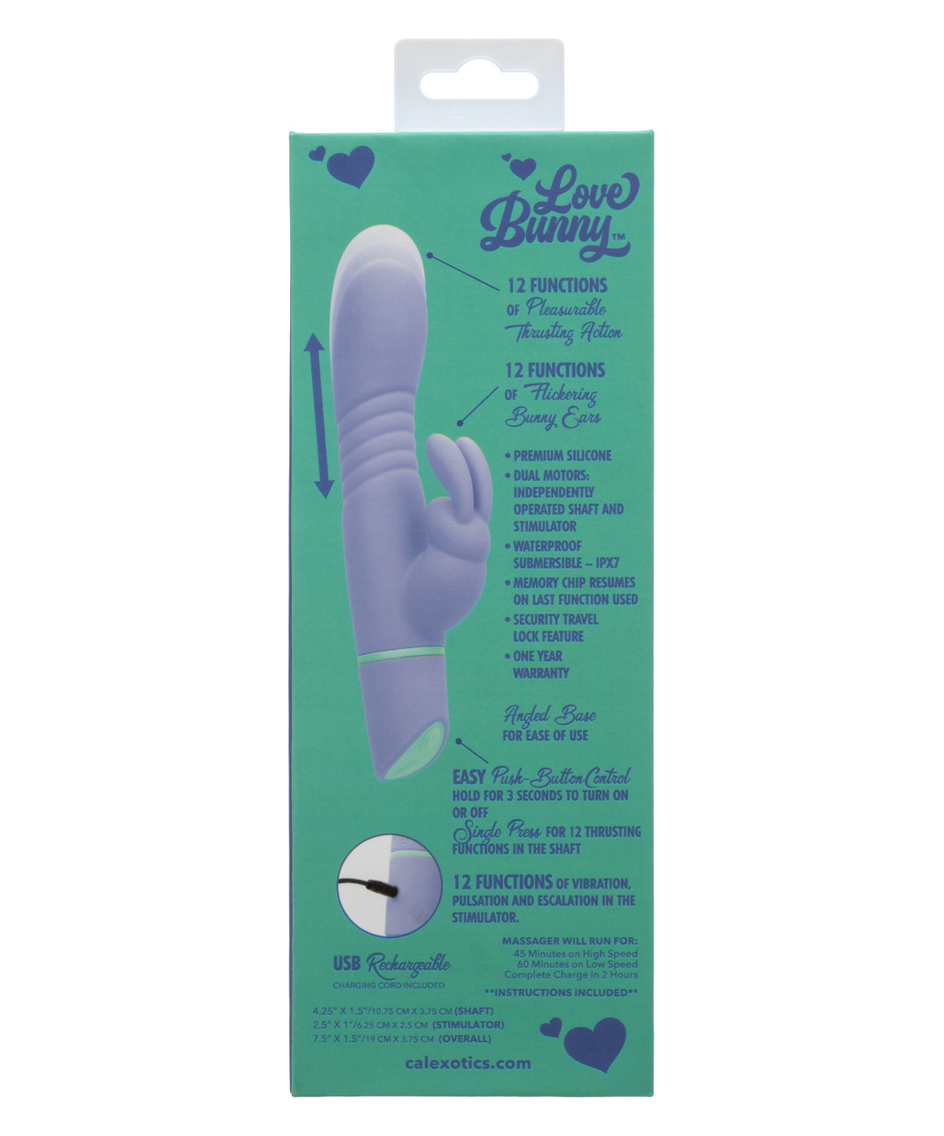 CalExotics Love Bunny Thrusting Bunny kustīgs vibrators