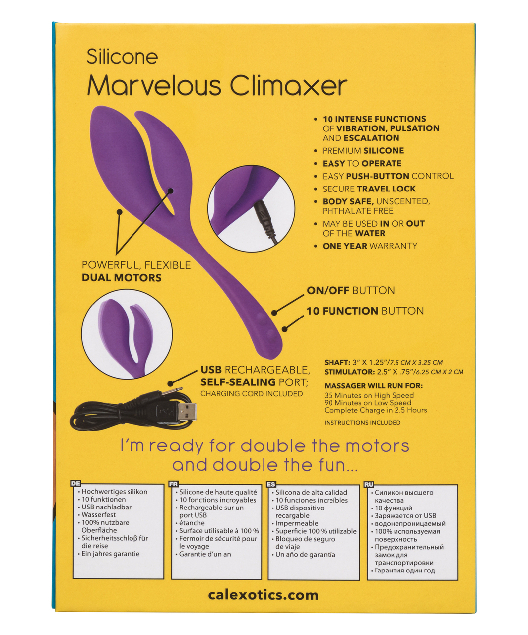 CalExotics Marvelous Climaxer vibrators