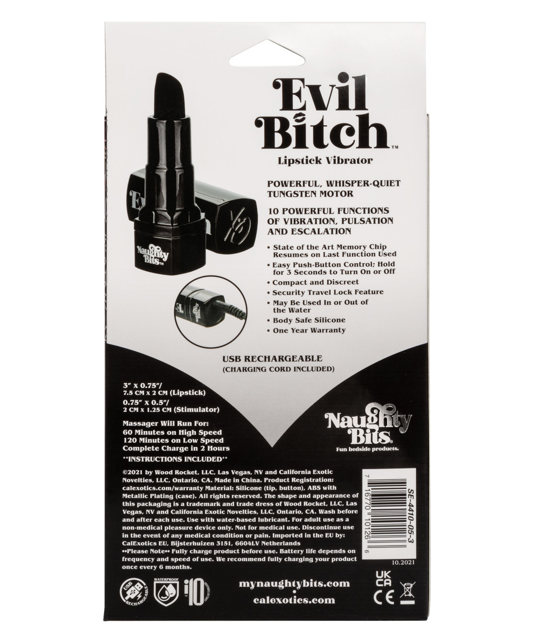 CalExotics Naughty Bits Evil Bitch minivibrators