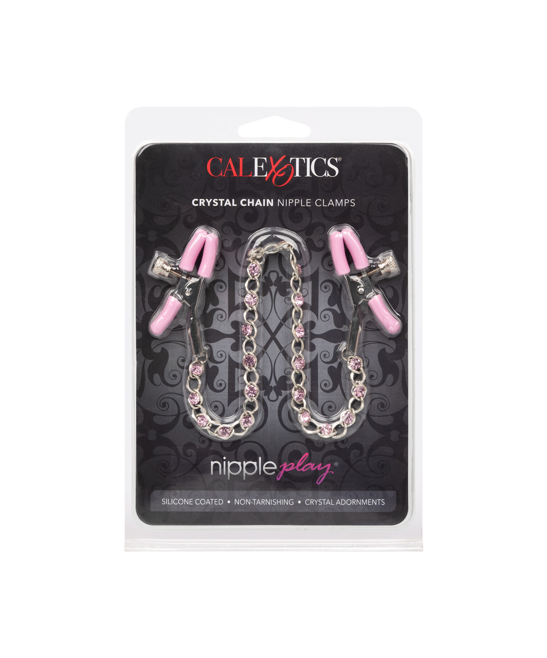 CalExotics Nipple Play Crystal Chain Nipple Clapms