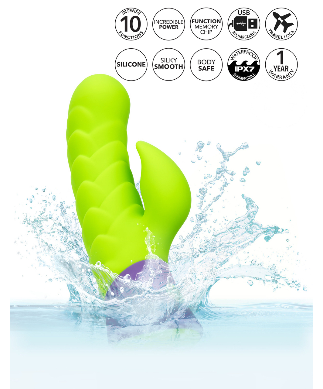 CalExotics Rave Dragon vibrators ar klitora stimulatoru