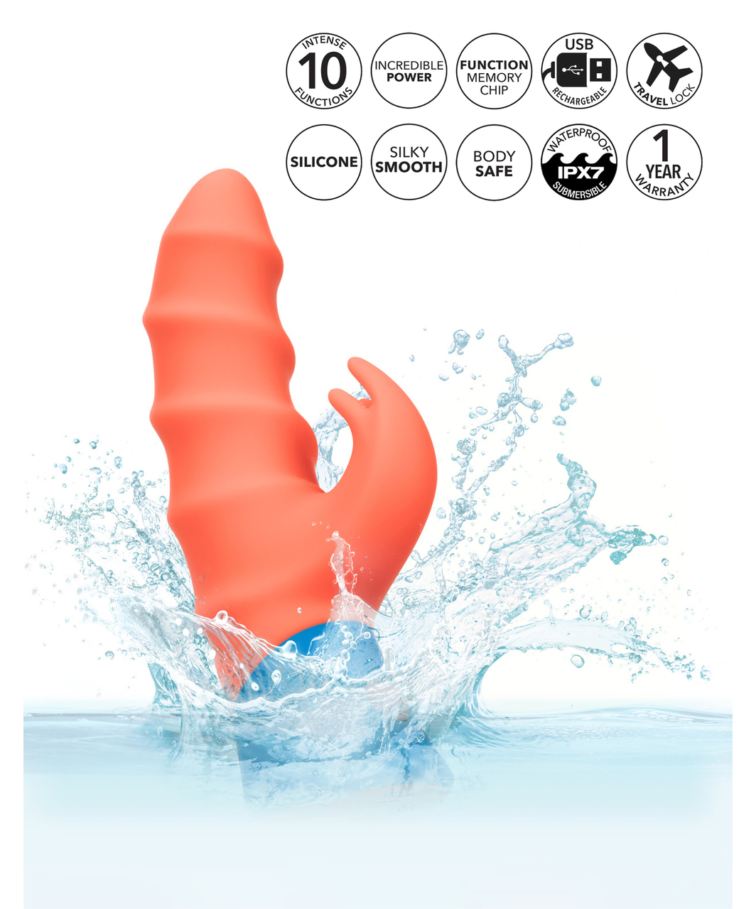 CalExotics Rave Tickler vibrators ar klitora stimulatoru