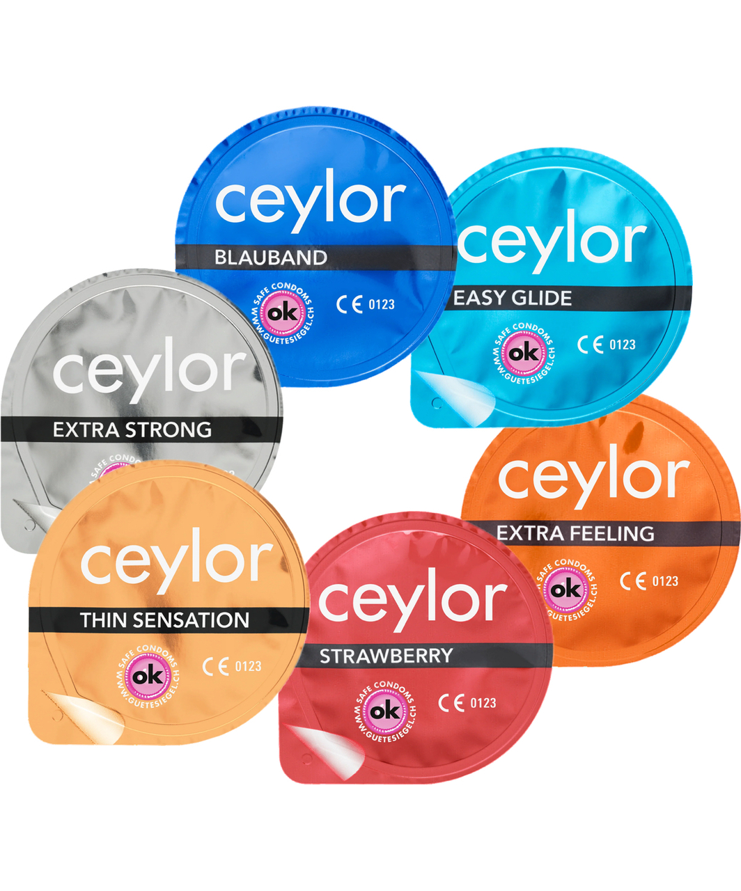 Ceylor Fun Pack condoms (6 pcs)