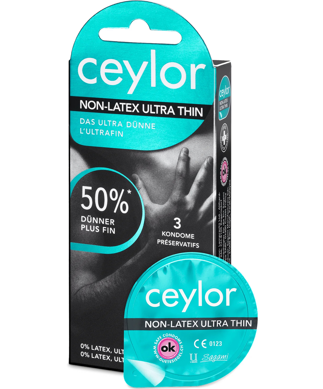 Ceylor Non-Latex Ultra Thin prezervatīvi (3 / 6 gab.)