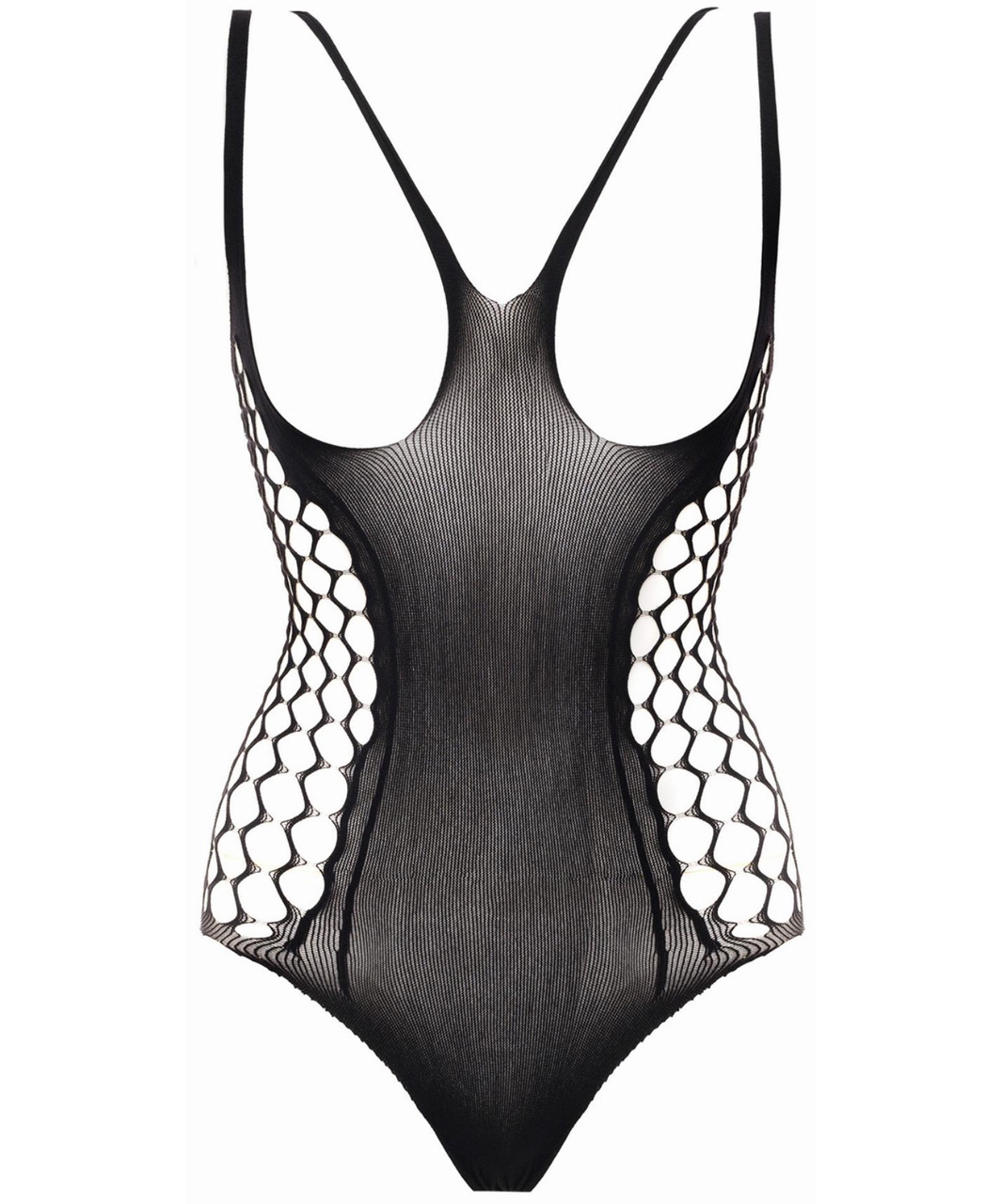 Christine black mesh bodysuit