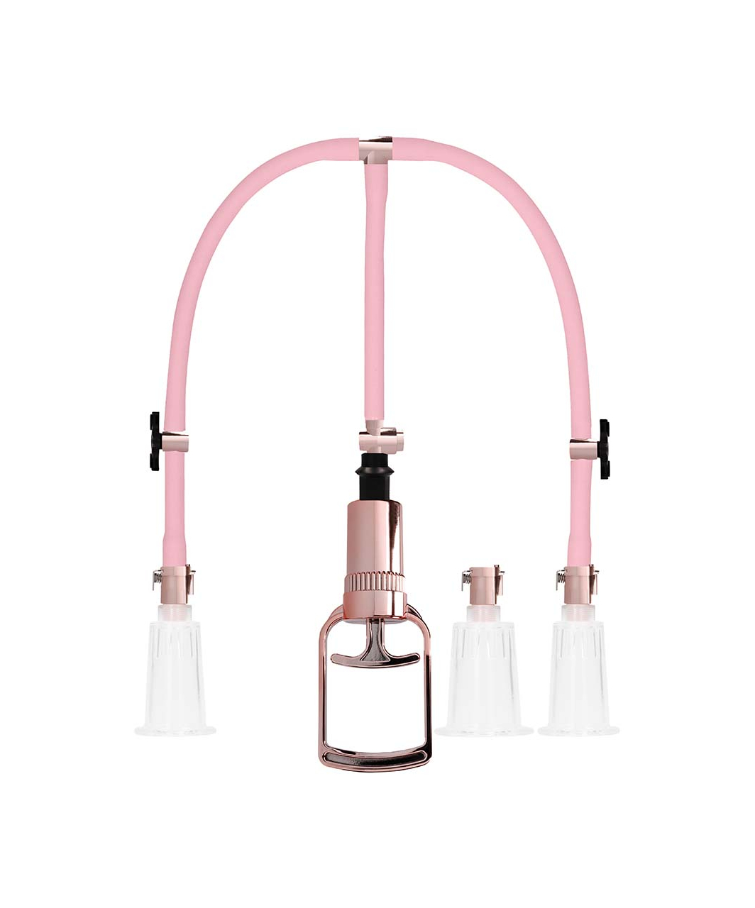 Shots Toys Pumped Rose Gold Clitoral & Nipple Pump Set