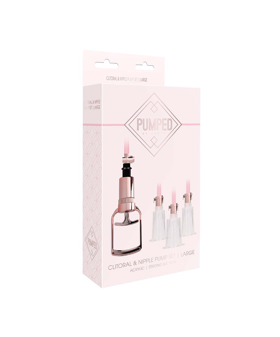 Shots Toys Pumped Rose Gold Clitoral & Nipple Pump Set