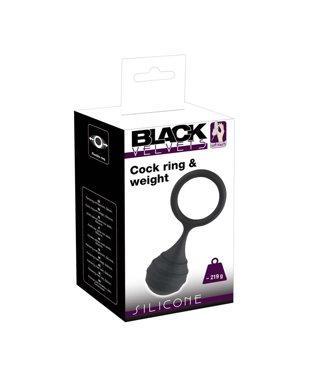 Black Velvets Cock Ring & Weight