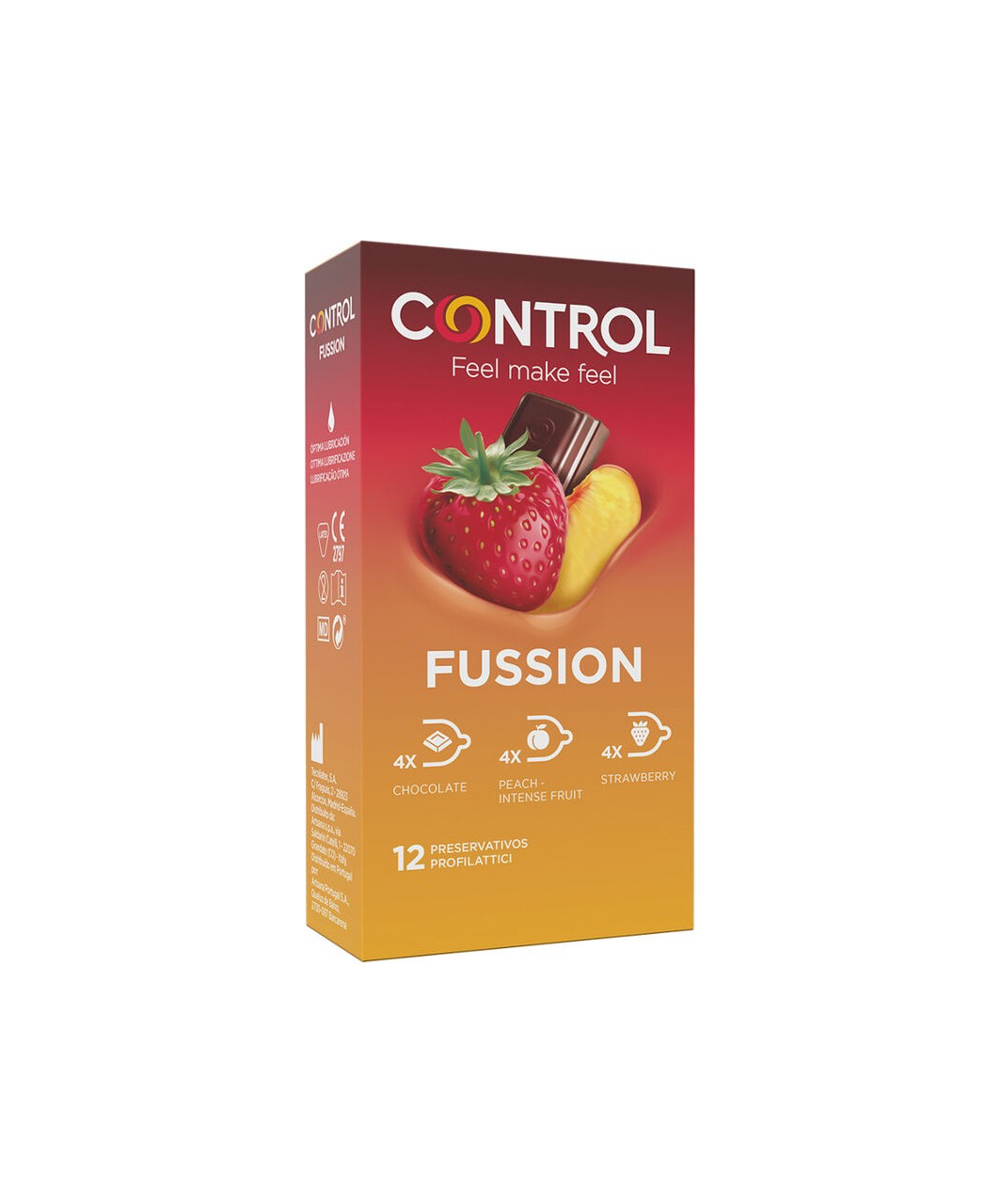 Control Fussion prezervatyvai (12 vnt.)