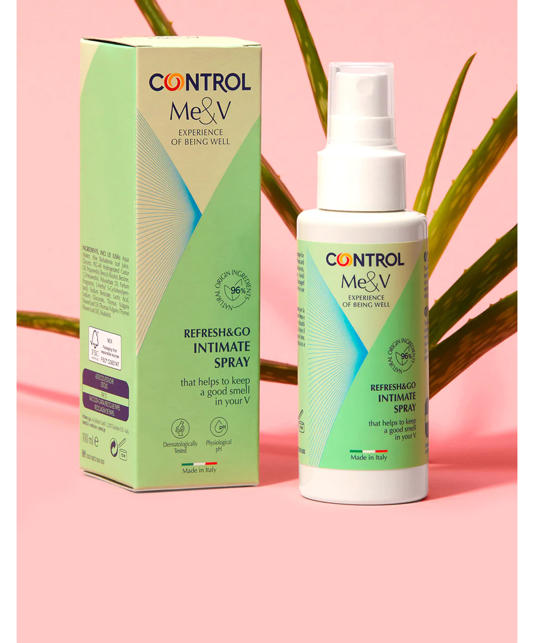 Control Me&V intīmās kopšanas sprejs sievietēm (100 ml)