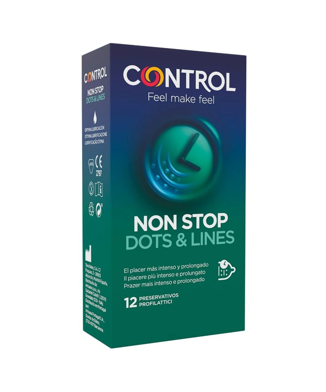 Control Non Stop prezervatyvai (12 vnt.)