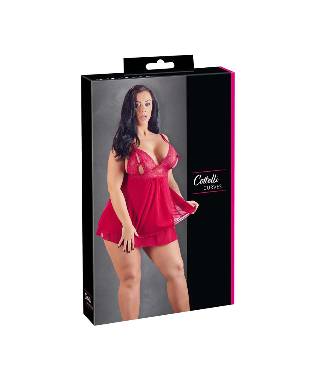 Cottelli Lingerie Red Lace Babydoll