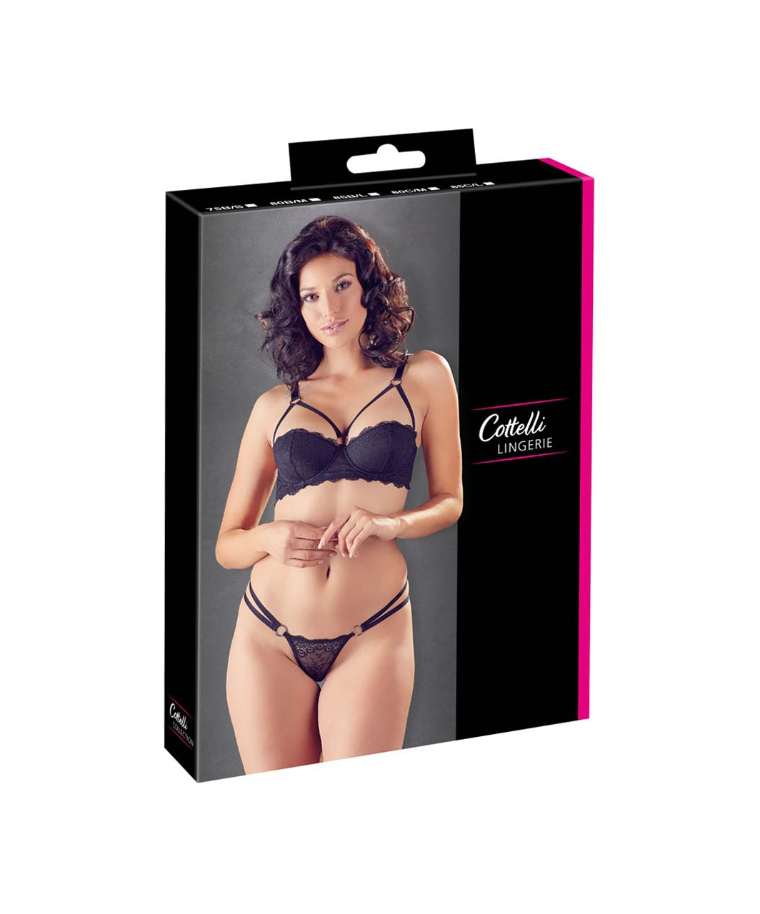 Cottelli Lingerie комплект черного белья