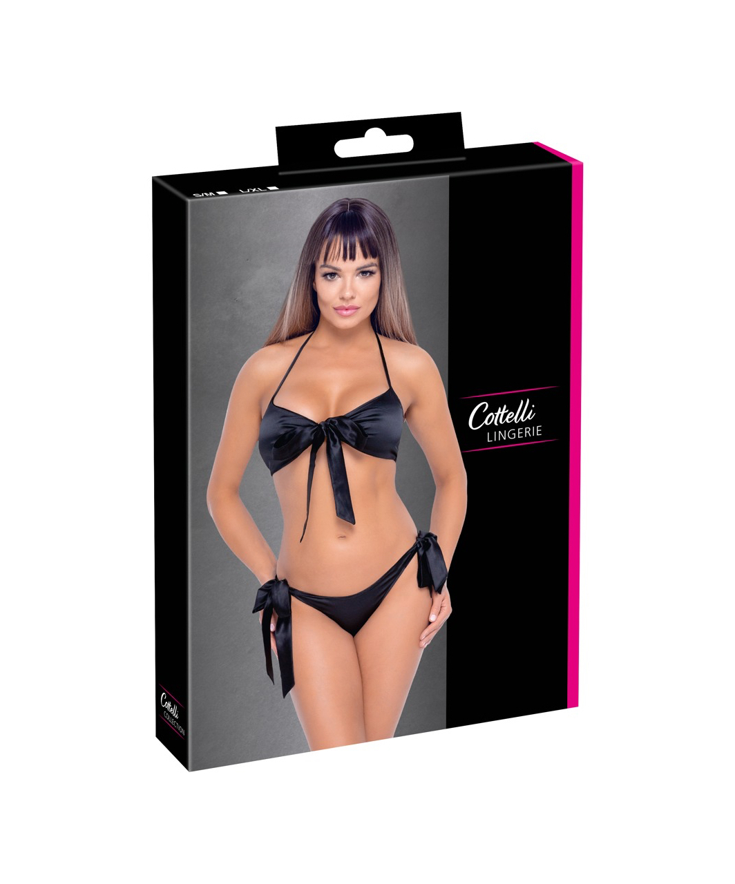 Cottelli Lingerie juodo bikinio komplektas