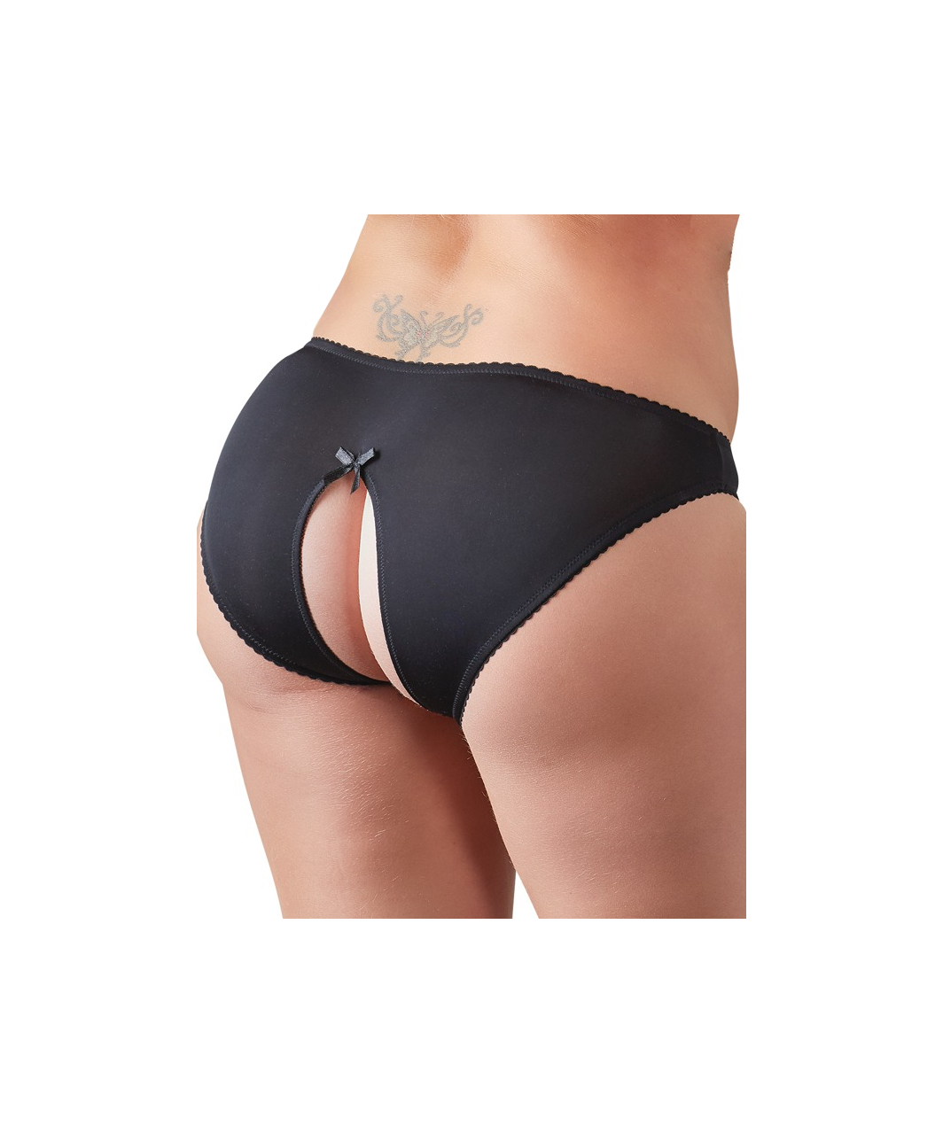 Cottelli Lingerie black crotchless panties