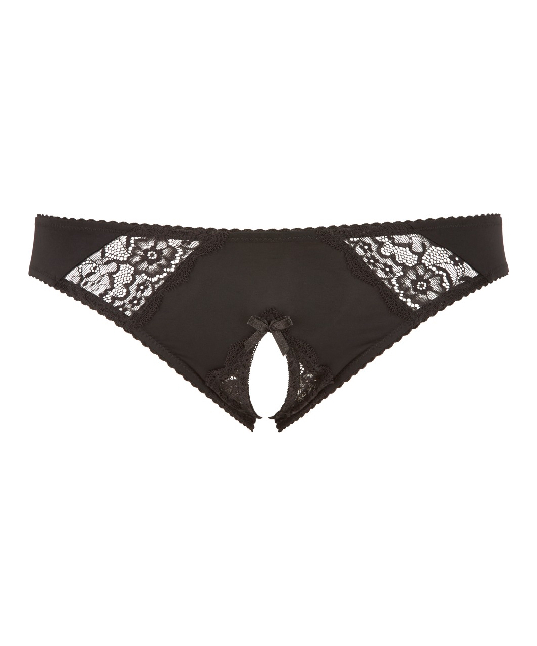 Cottelli Lingerie black crotchless panties