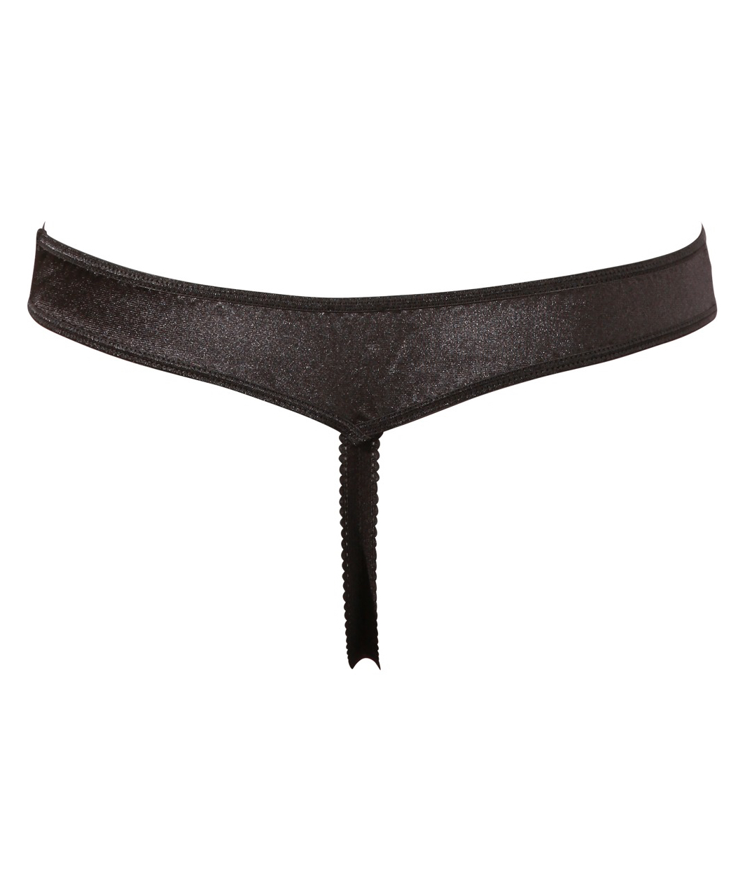 Cottelli Lingerie black crotchless string