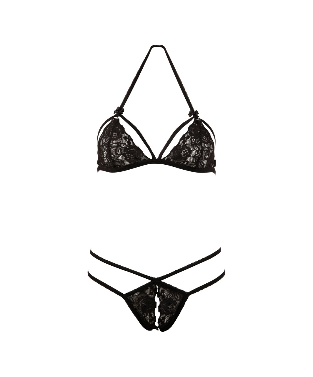 Cottelli Lingerie mustast pitsist pesukomplekt