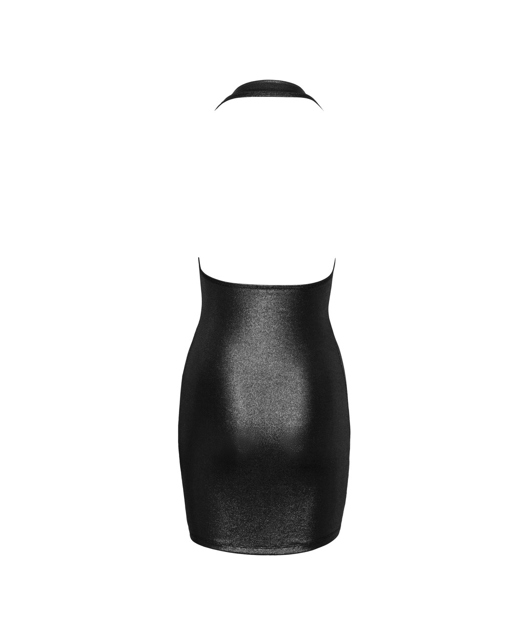 Cottelli Lingerie black shimmering halterneck mini dress