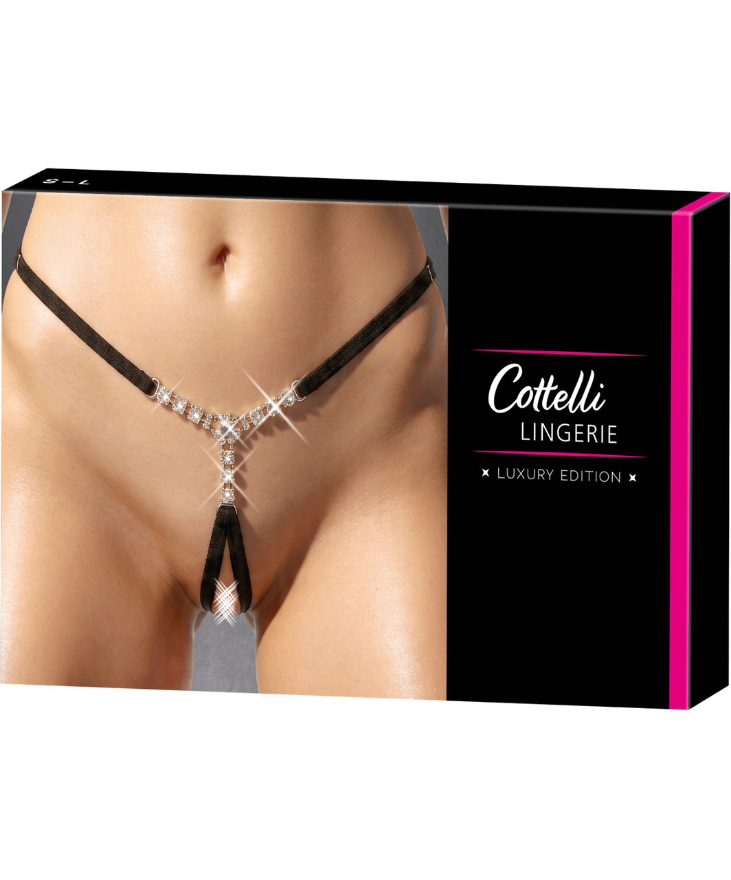 Cottelli Lingerie Lumiss stringi ar mirdzošu rotu