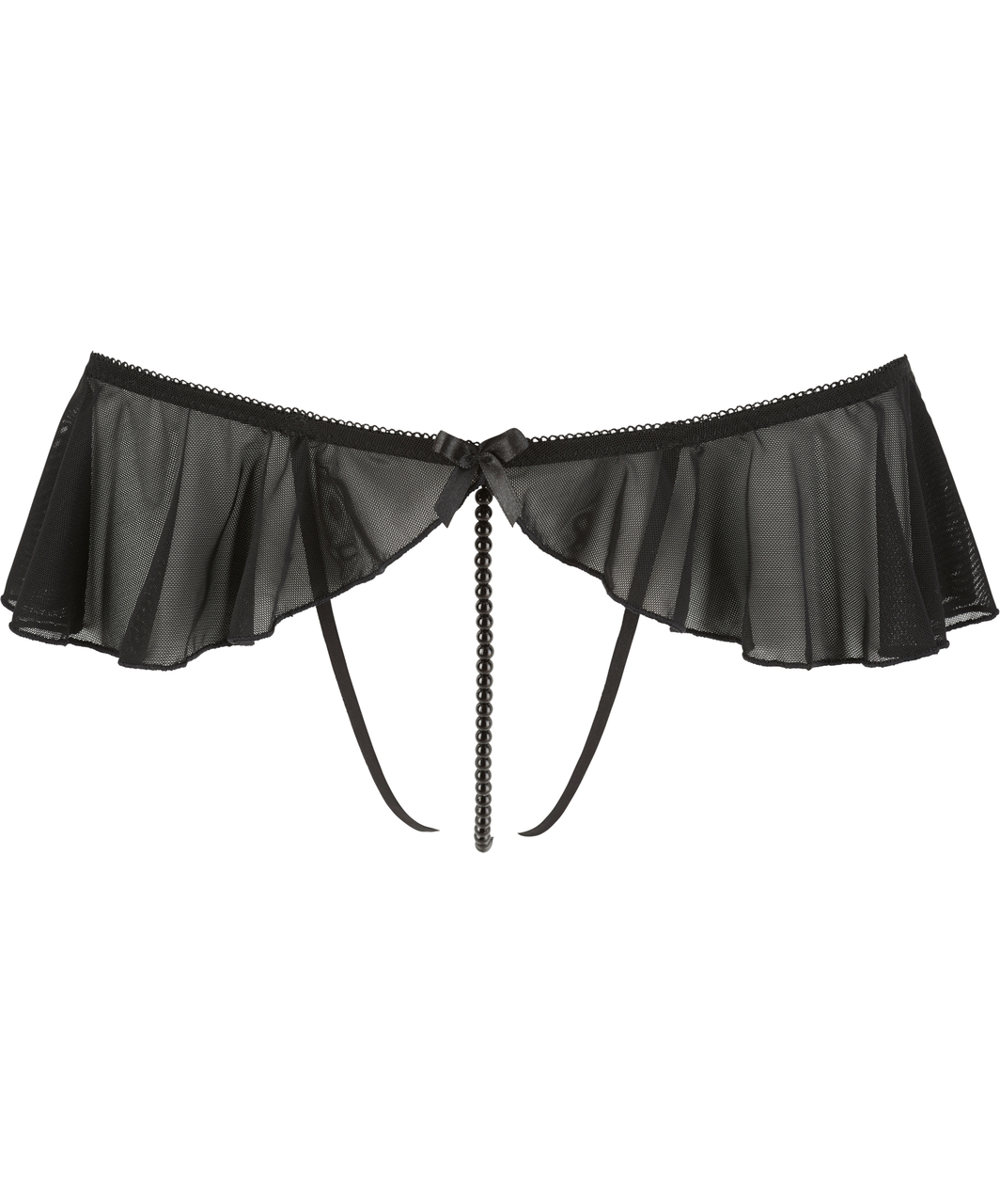Cottelli Lingerie Noxmina melni stringi ar pērlītēm
