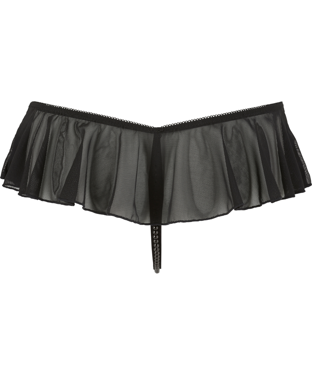 Cottelli Lingerie Noxmina melni stringi ar pērlītēm