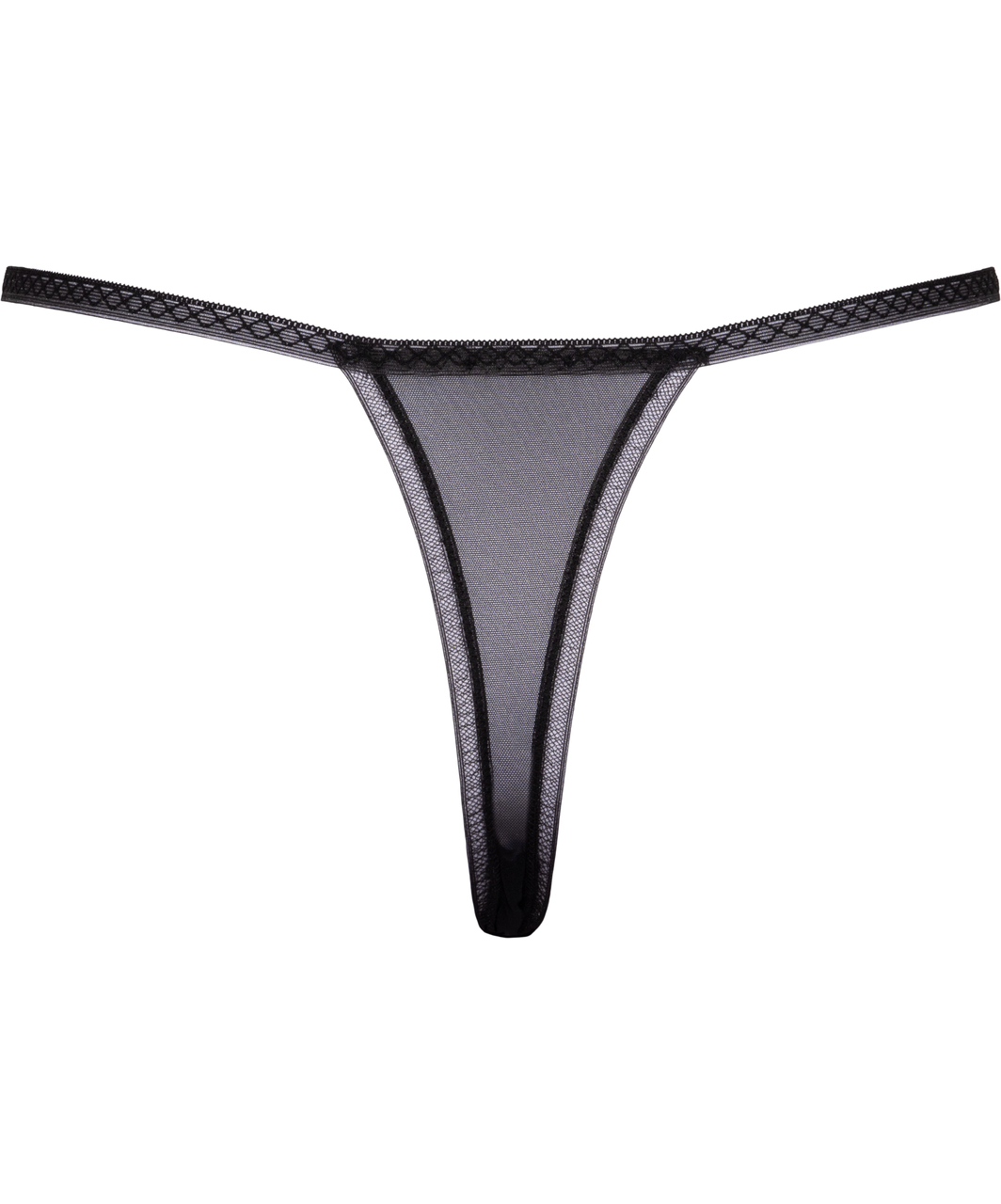 Cottelli Lingerie Pétale crotchless sheer mesh G-string