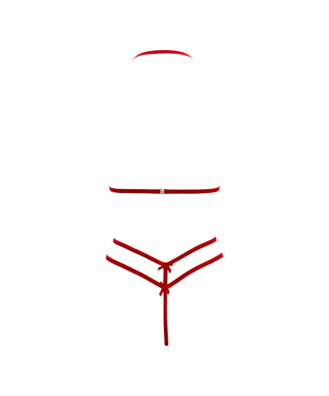Cottelli Lingerie комплект красного кружевного нижнего белья