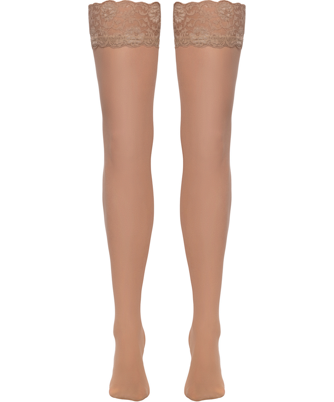 Cottelli Lingerie Sandrine beežid sukad kandmiseks sukahoidjaga