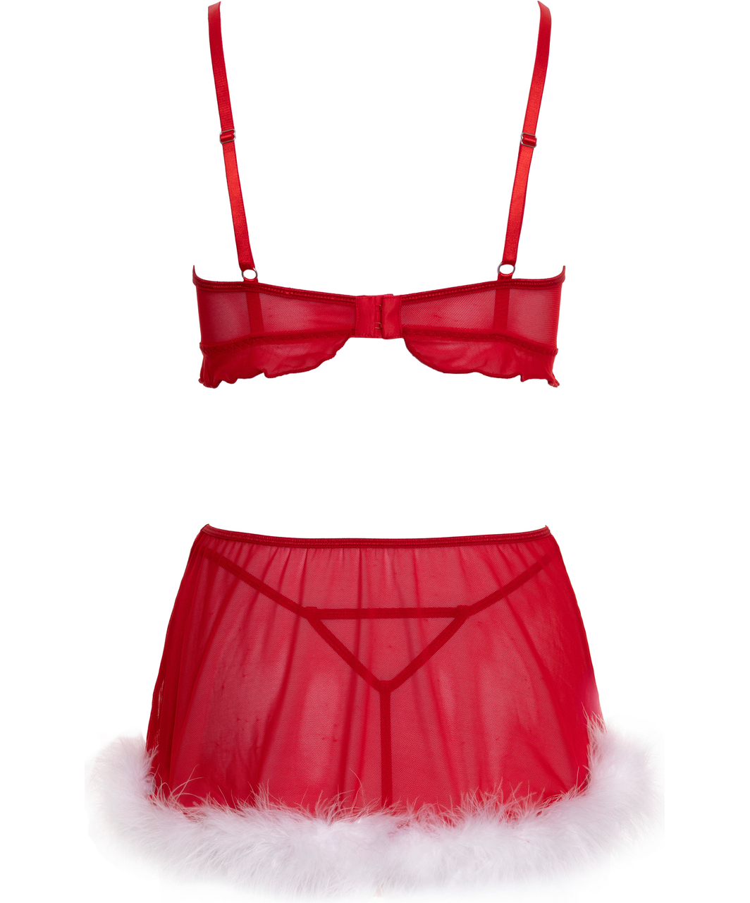 Cottelli Lingerie Starla raudona liemenėlė ir sijonas