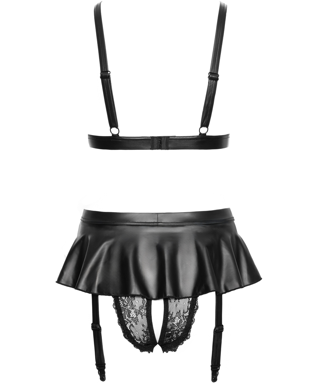 Cottelli Lingerie Valice must matt pesukomplekt