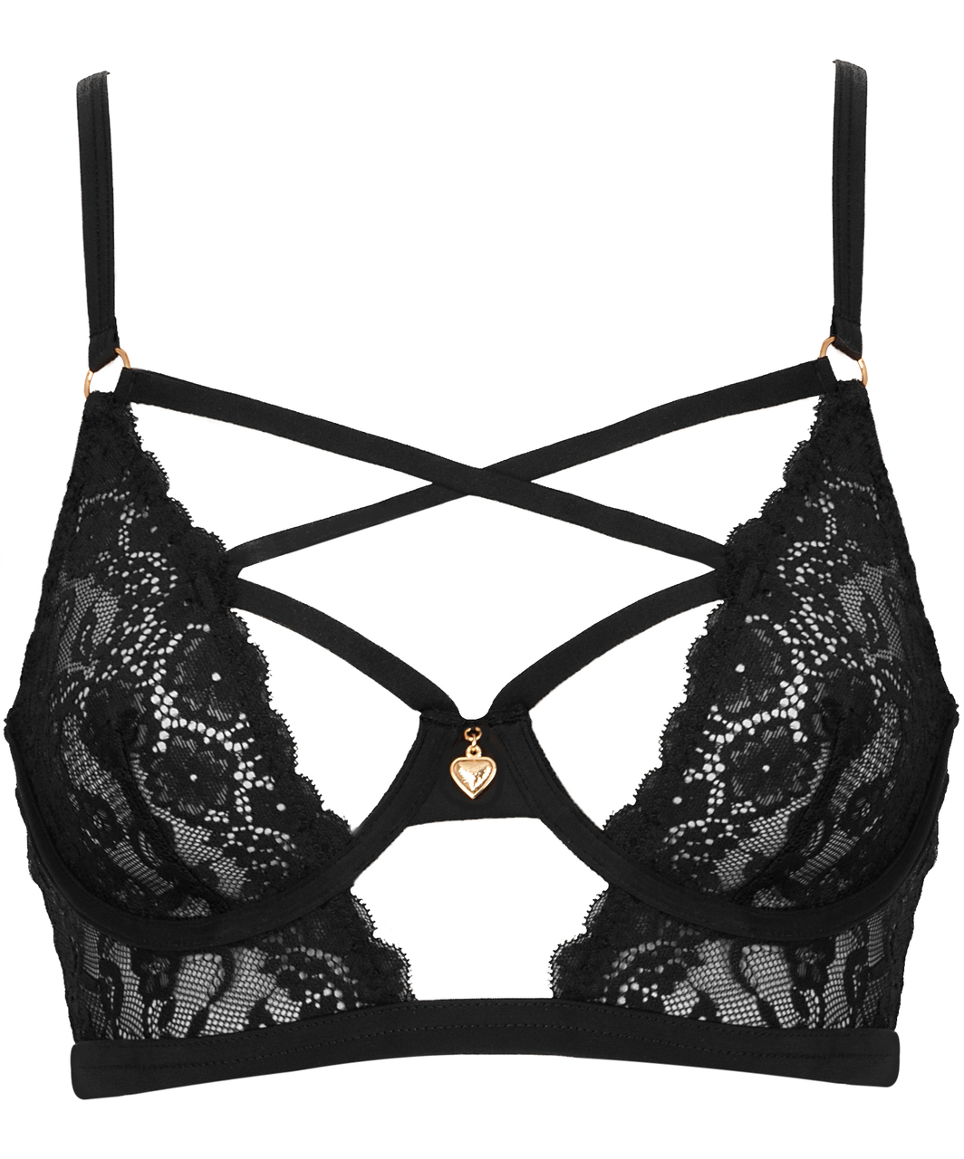 Cottelli Lingerie Vetratina комплект черного нижнего белья