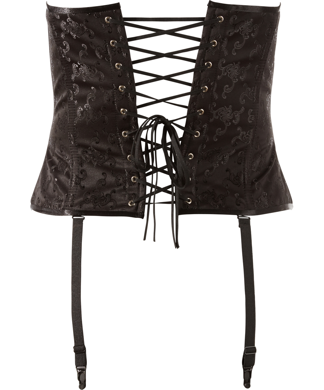 Cottelli Lingerie Zelmira black brocade corset
