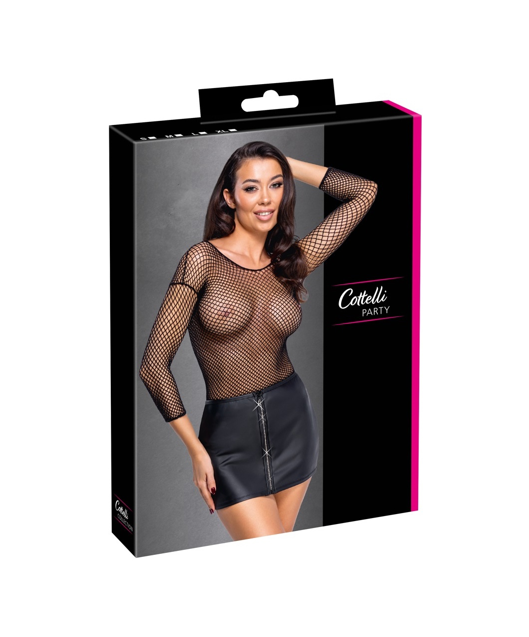Cottelli Lingerie melni matēta auduma minisvārki ar mirdzošiem akmentiņiem