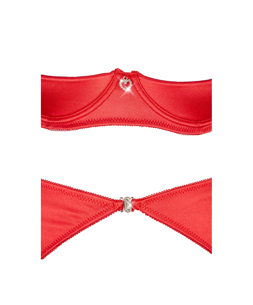 Cottelli Lingerie red shelf bra lingerie set