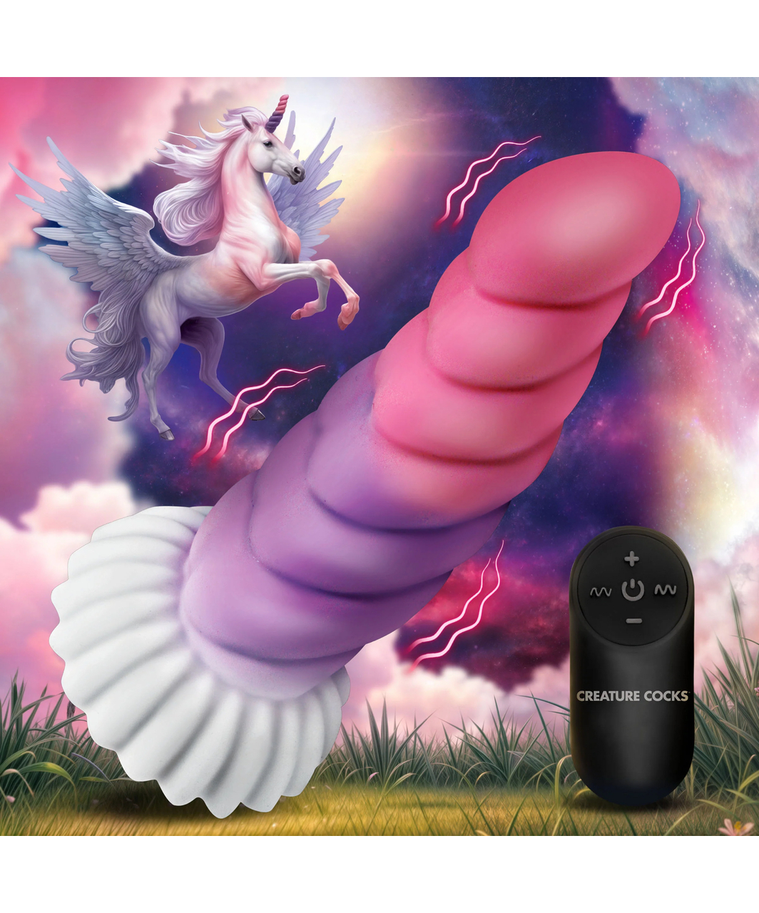 Creature Cocks Cloud Rider wibrator silikonowy z pilotem