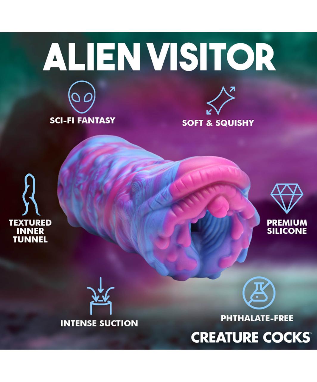 Creature Cocks Cyclone üleloomulikud silikoonist masturbaator