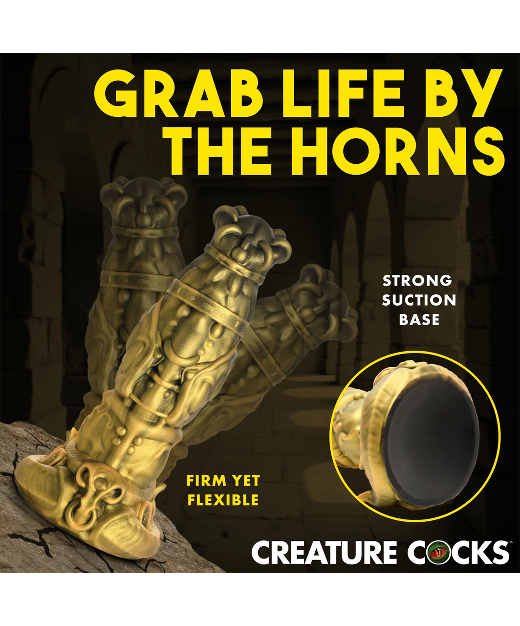 Creature Cocks King Minotaur antgamtinis silikoninis dildo