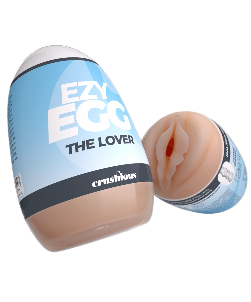 Crushious Ezy Egg staipīgs minimasturbators