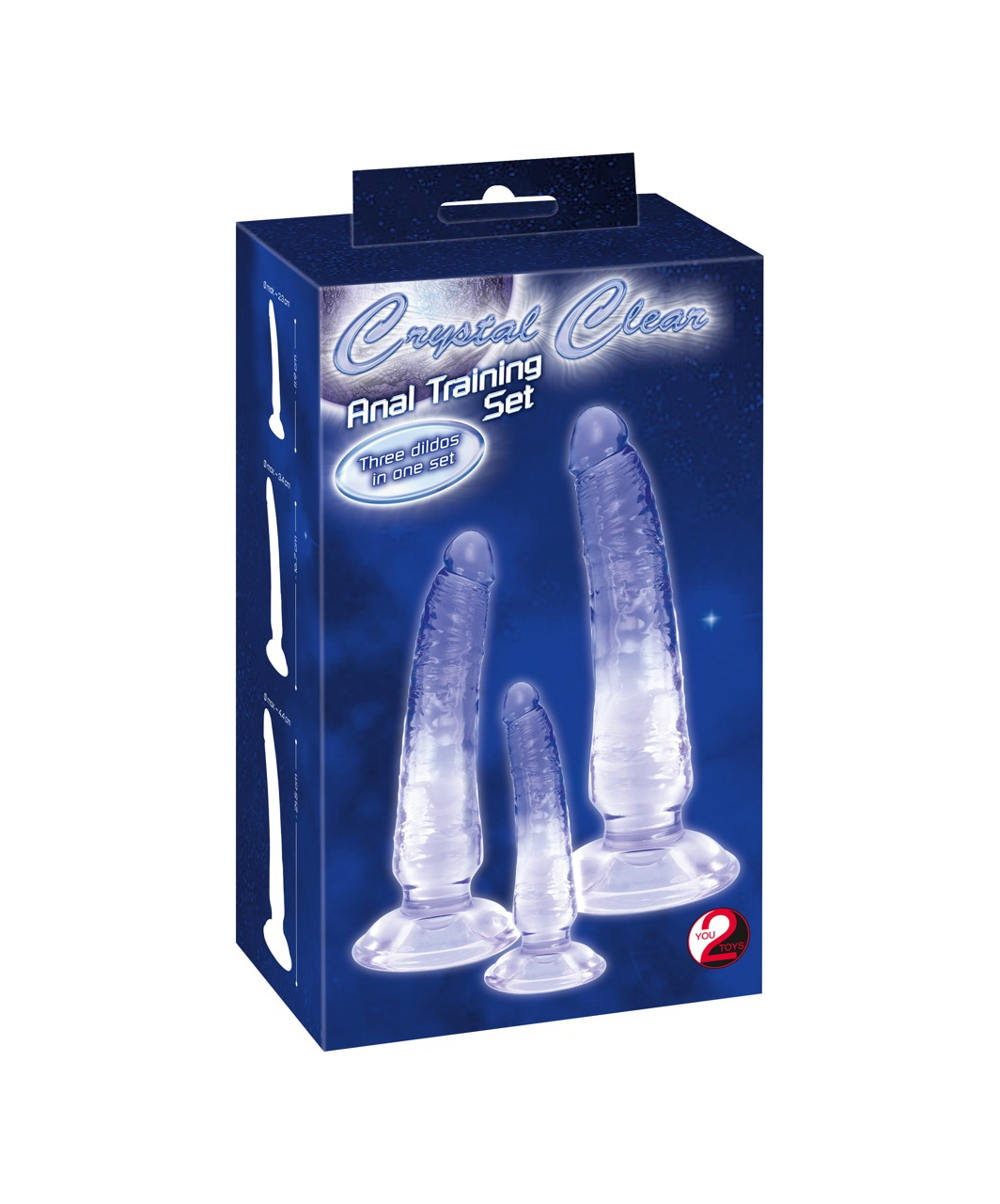 Crystal Clear Anal Training Cocky Set