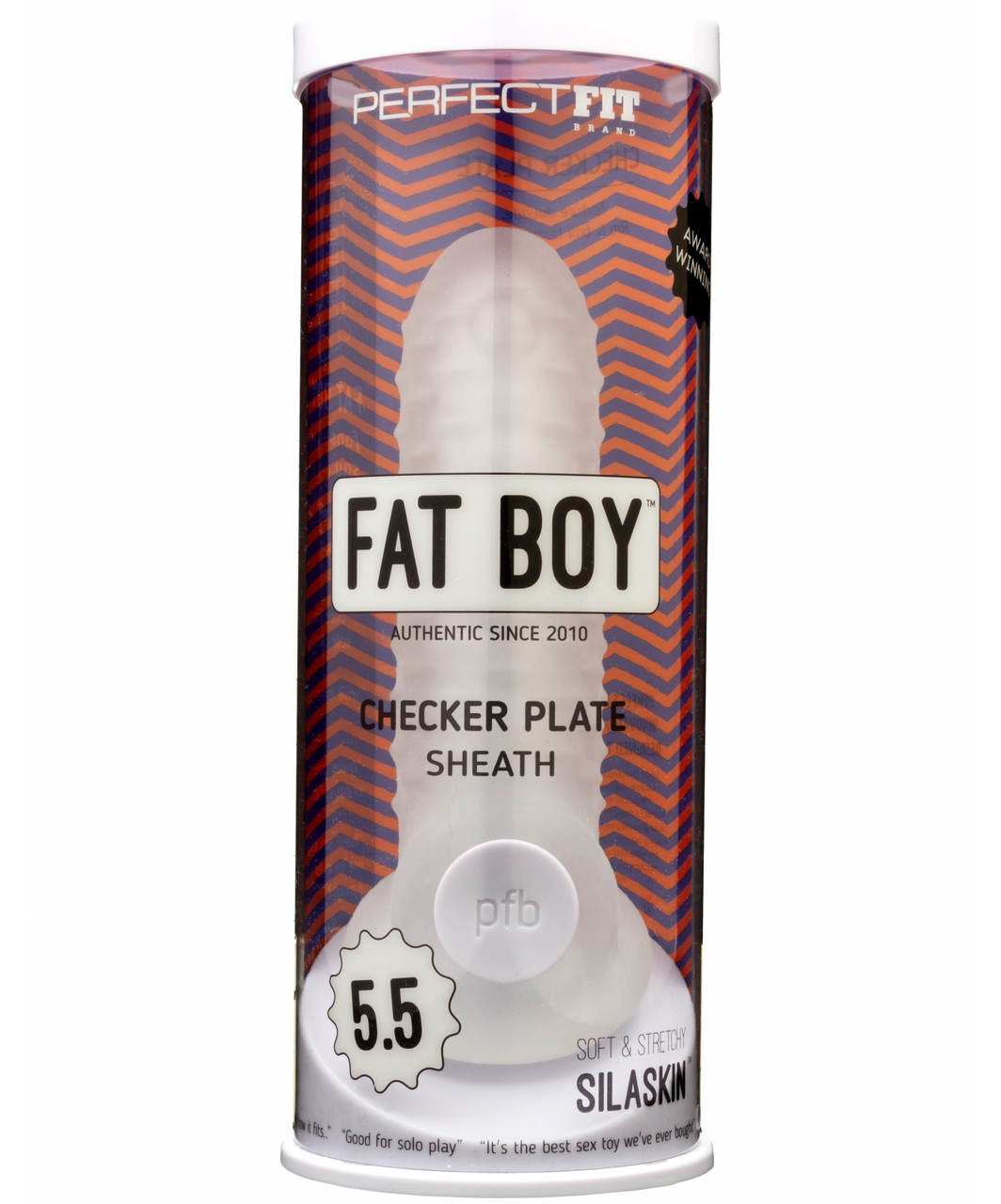 Perfect Fit Fat Boy Checker Plate Cock Sleeve