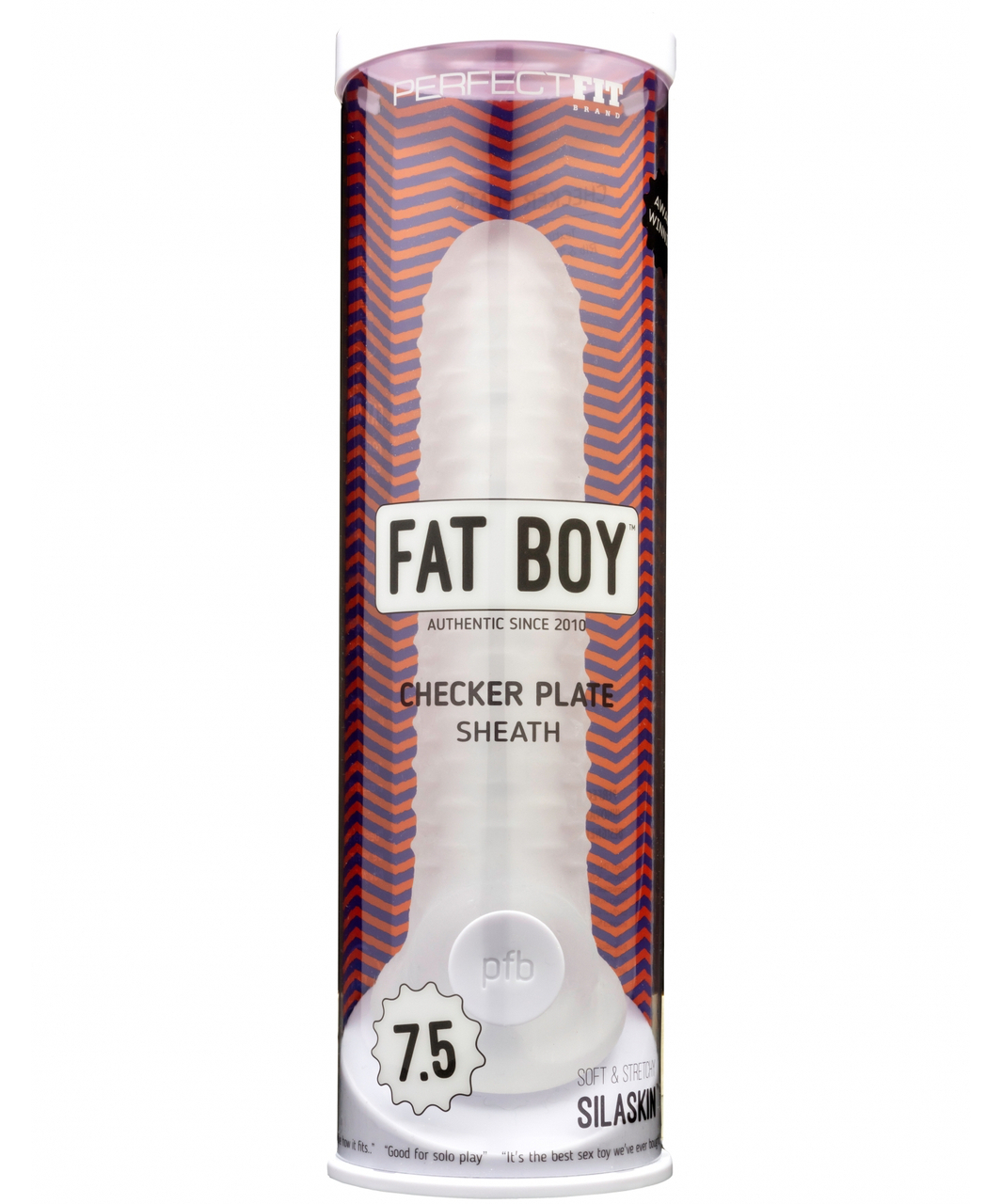 Perfect Fit Fat Boy Checker Plate Cock Sleeve