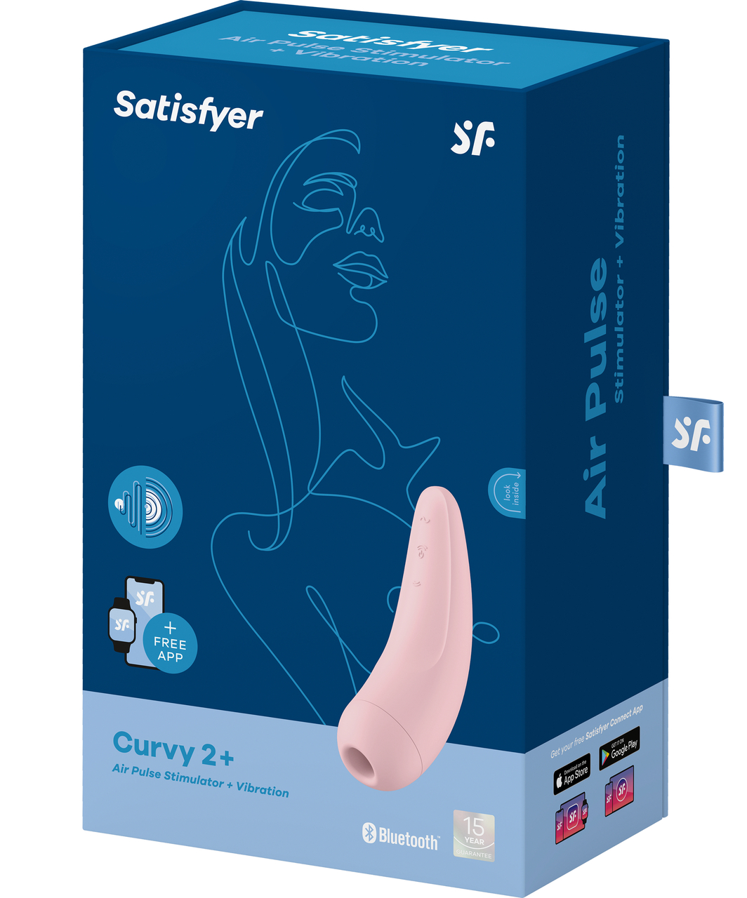 Satisfyer Curvy 2+ klitora stimulators